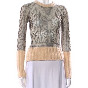 Jean Paul Gaultier Beige Knit Top